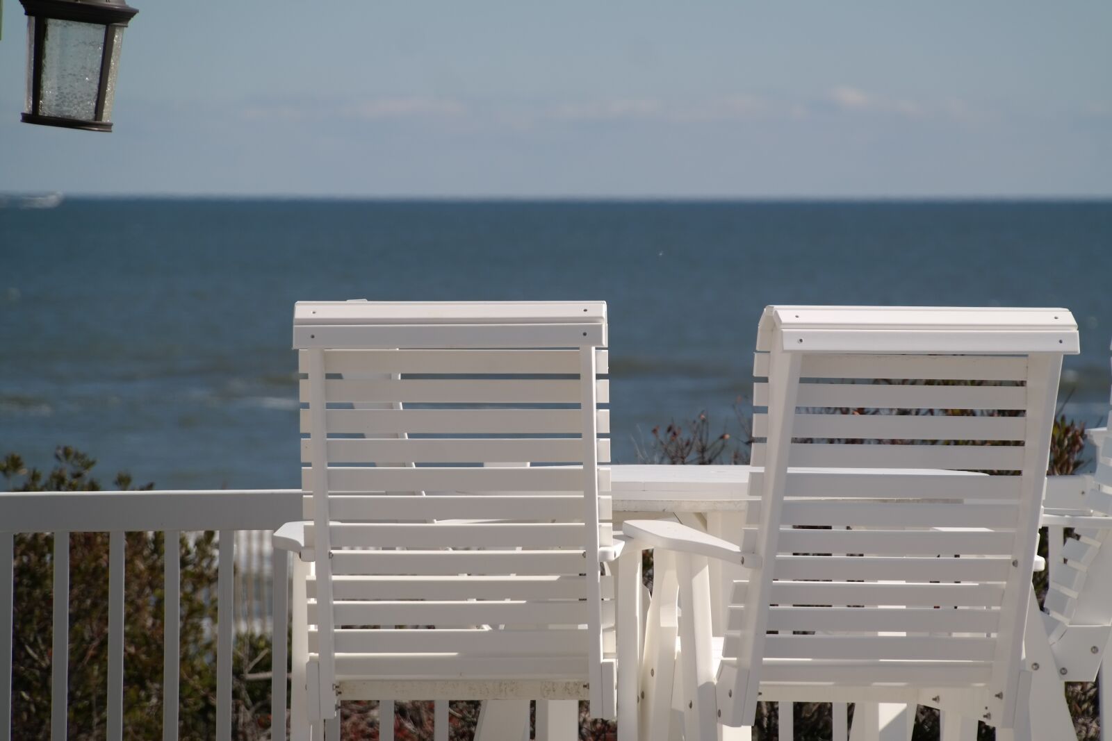 Samsung NX300 sample photo. Chair, sea, sea view photography
