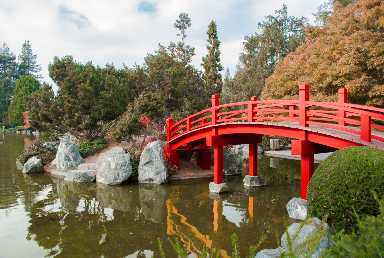 Nikon D5000 sample photo. Bridge, japanese, garden, red photography
