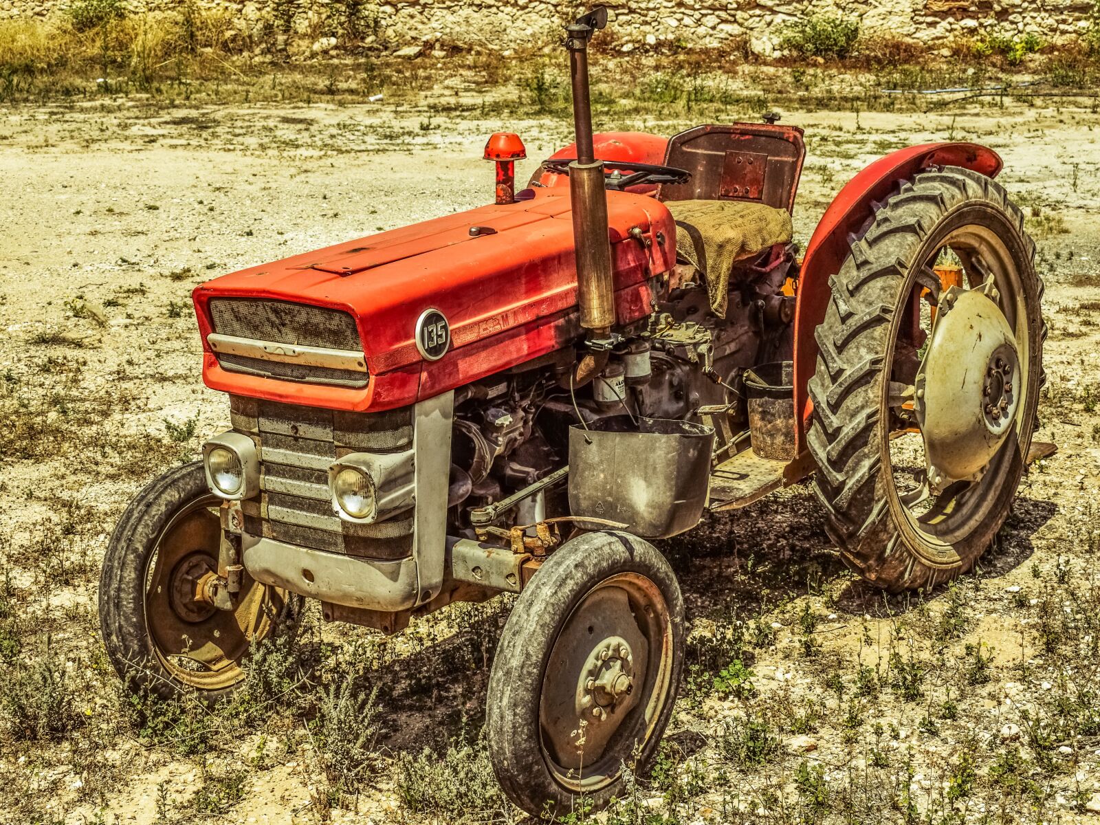 Nikon D3300 sample photo. Tractor, farm, countryside photography