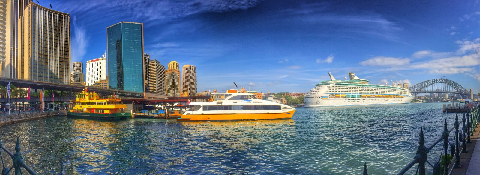 iPhone 5s back camera 4.12mm f/2.2 sample photo. Sydney, port, cruise ship photography