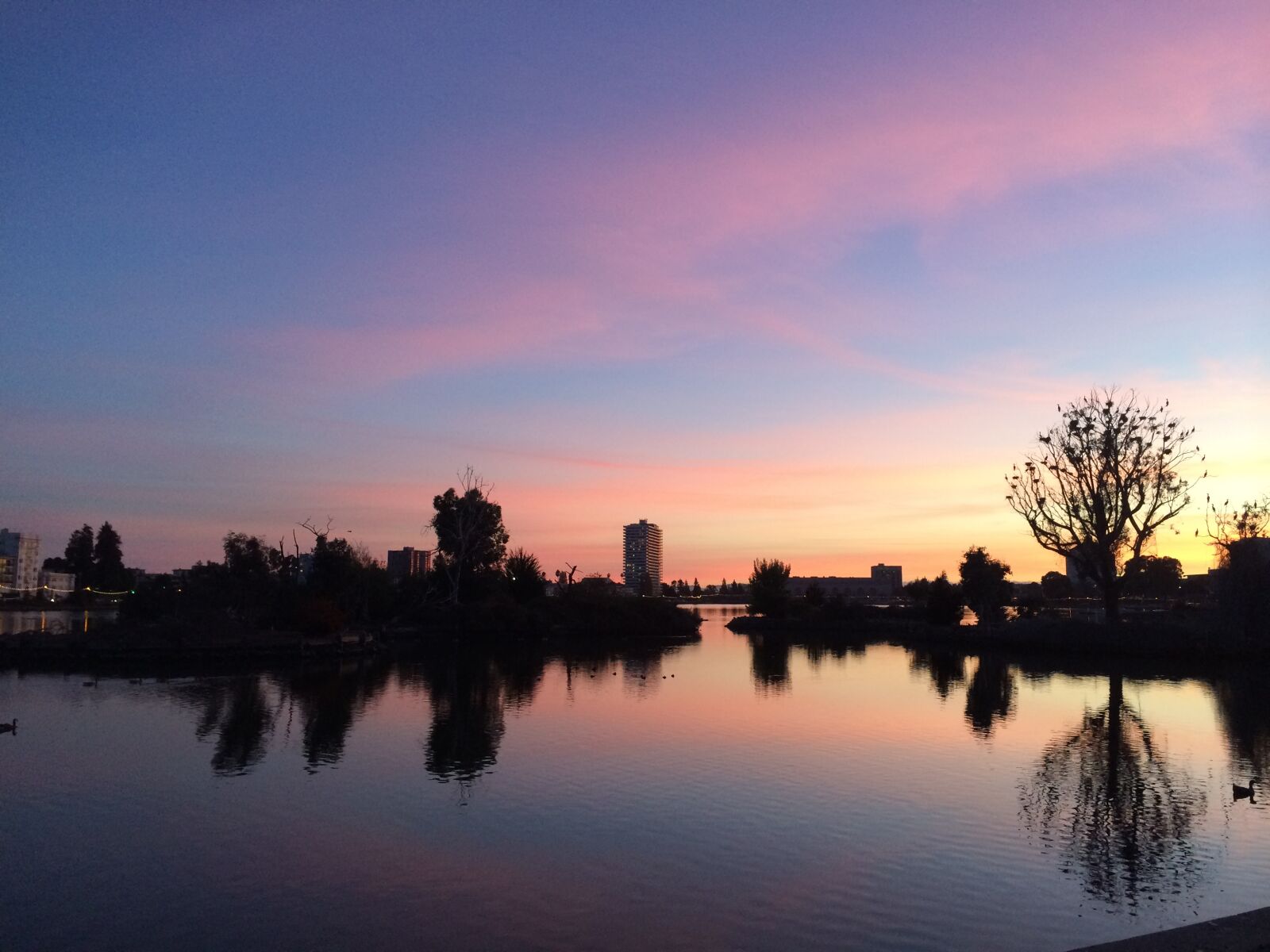 iPhone 5s back camera 4.12mm f/2.2 sample photo. Oakland, sunset, city photography