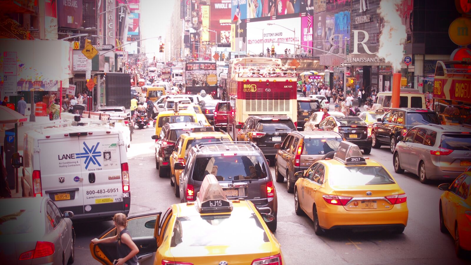 Olympus PEN E-PL3 sample photo. Time square, new york photography