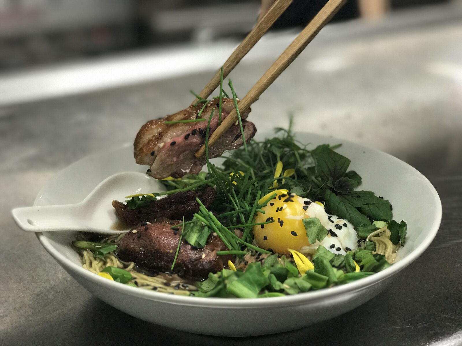 iPhone 7 Plus back dual camera 6.6mm f/2.8 sample photo. Gourmet, food, noodle bowl photography