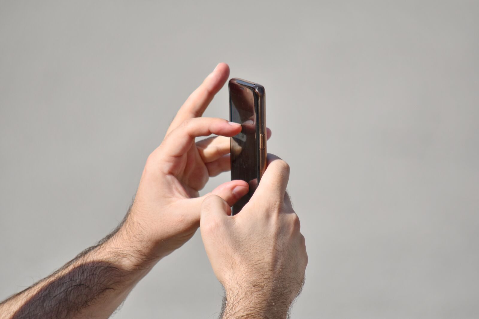 Nikon D5500 sample photo. Mobile phone, touch, hand photography