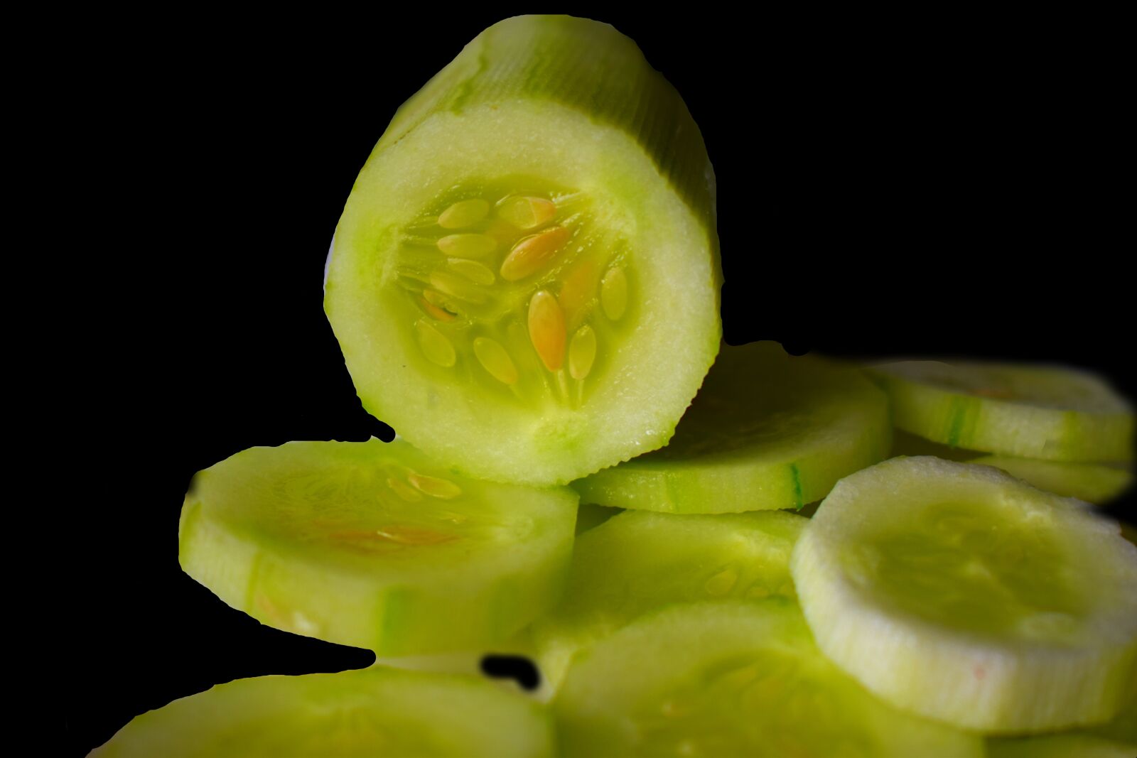 Nikon D5600 sample photo. Cucumber, green, salad photography