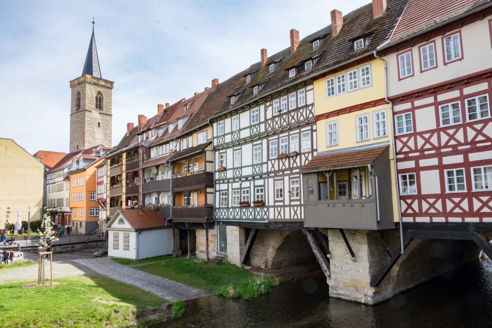Fujifilm X-T1 sample photo. Erfurt, chandler bridge, bridge photography