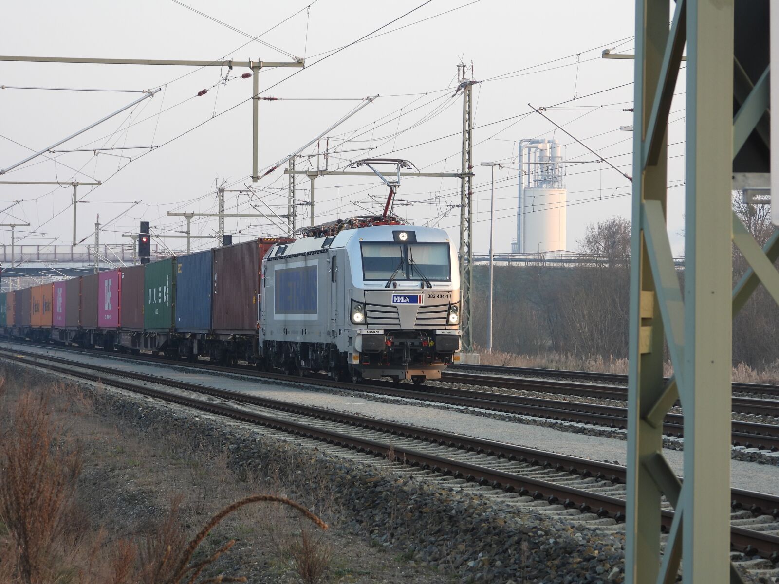 Nikon Coolpix P1000 sample photo. Freight train, electric locomotive photography