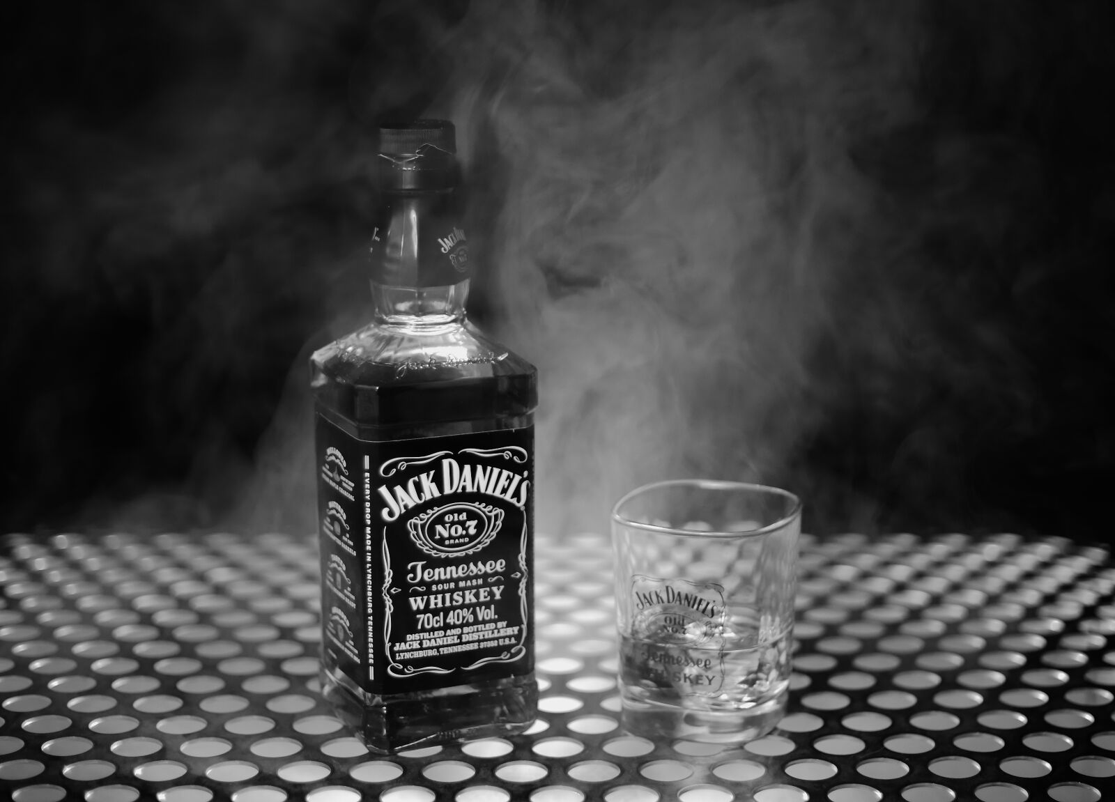 Canon EF 50mm F1.8 II sample photo. Fog, whisky, jack daniels photography