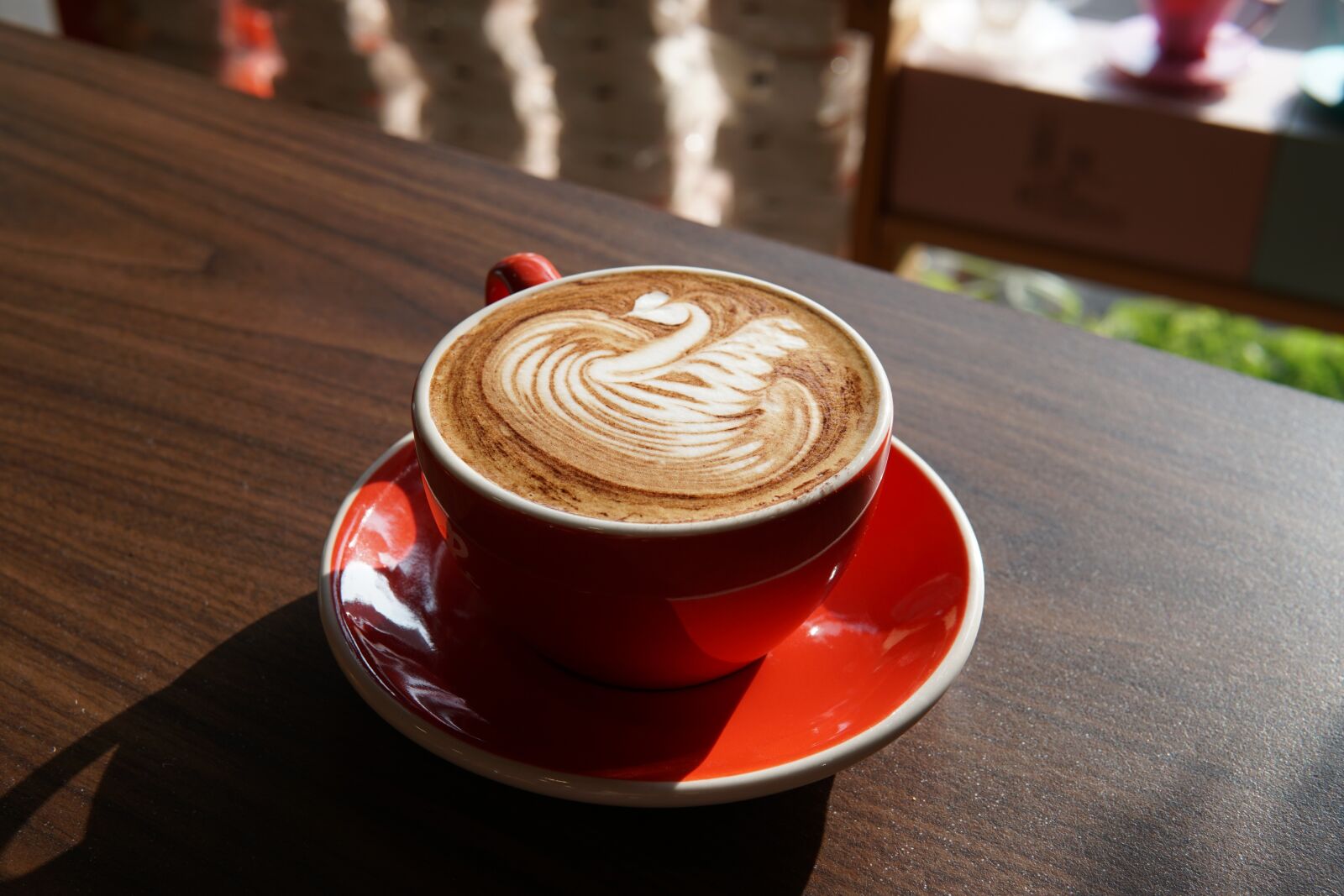 Sony a6300 + 30mm F1.4 DC DN | Contemporary 016 sample photo. Latte, cappuccino, coffee photography