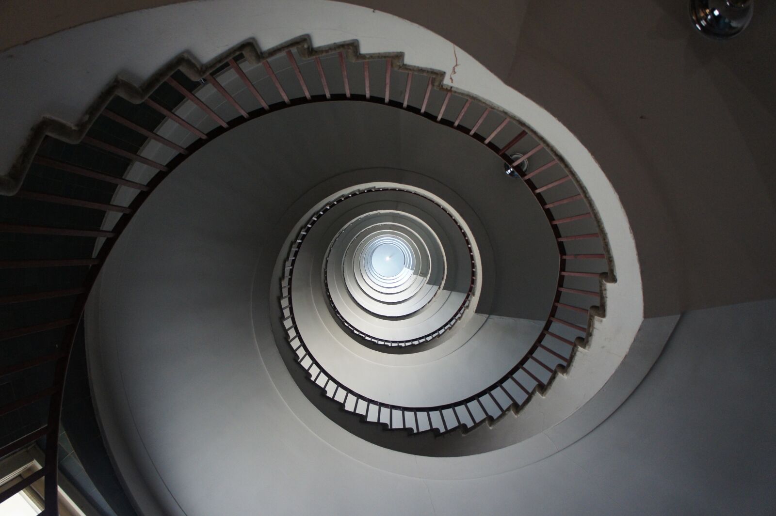 Sony Alpha NEX-5 sample photo. Stairs, architecture, spiral staircase photography