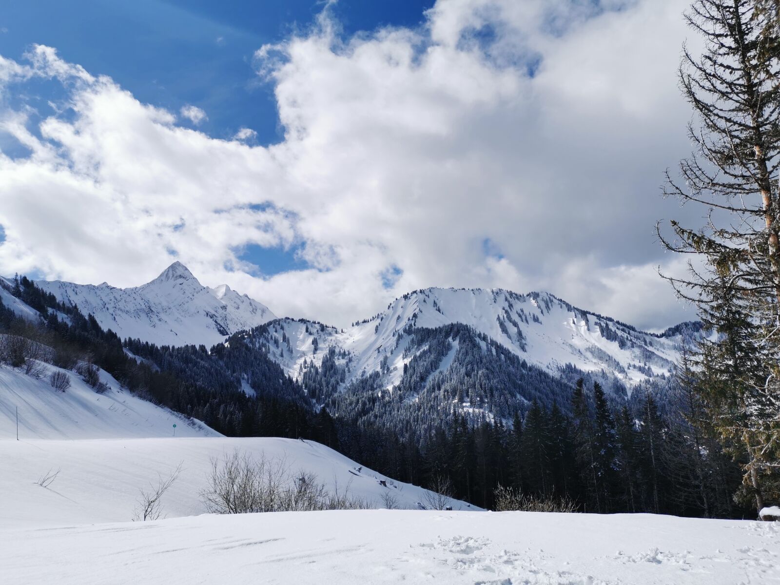 HUAWEI P30 sample photo. Mountain, winter, snow photography