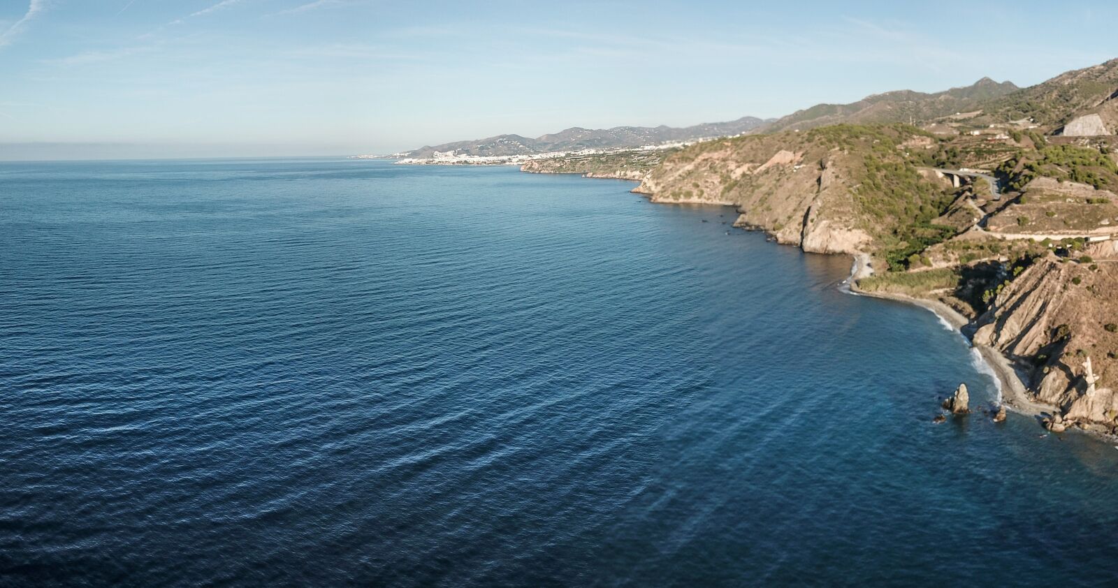 DJI FC220 sample photo. Nerja, cliffs, maro photography