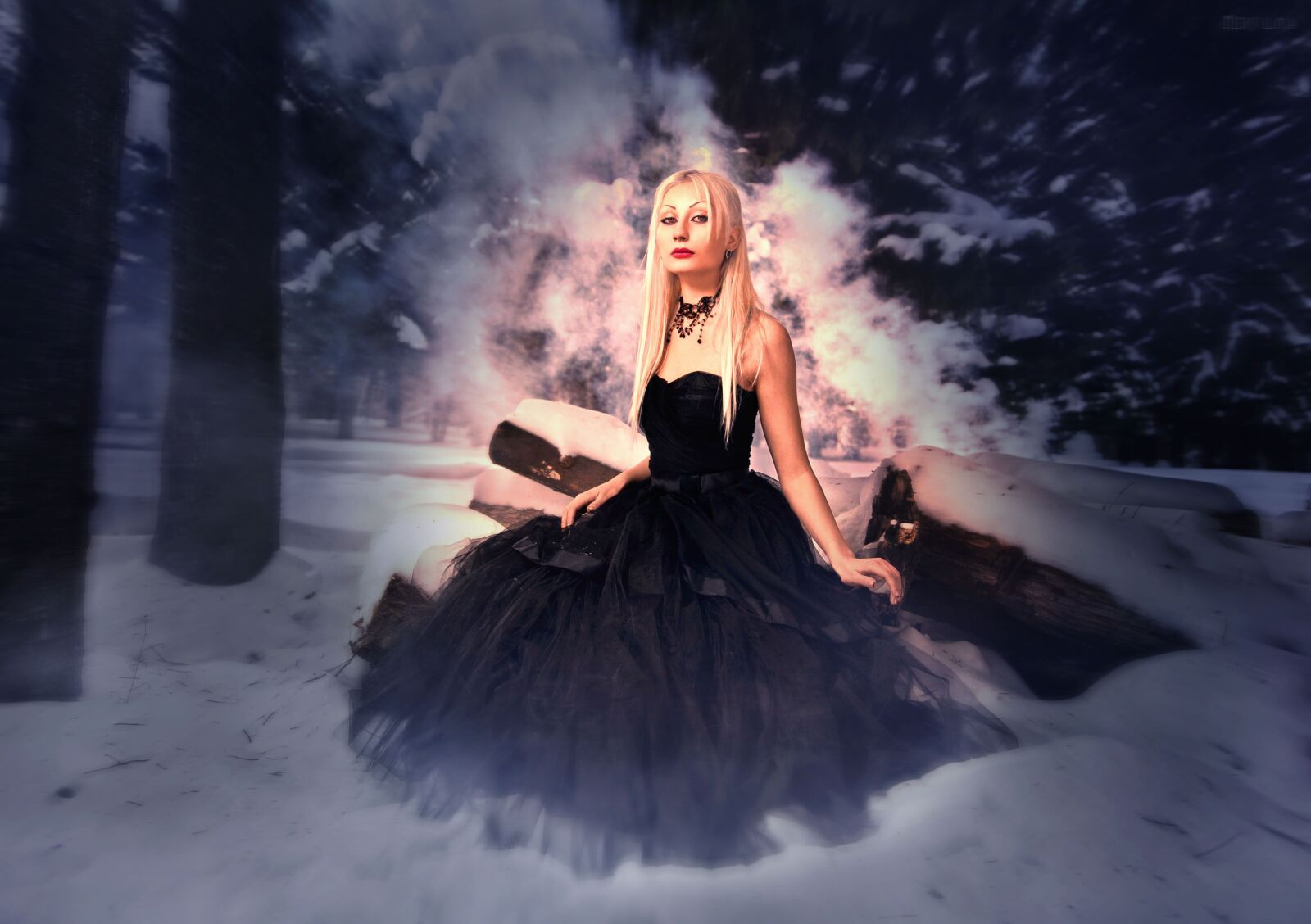Canon EOS 5D Mark II sample photo. Model, snow, girl photography