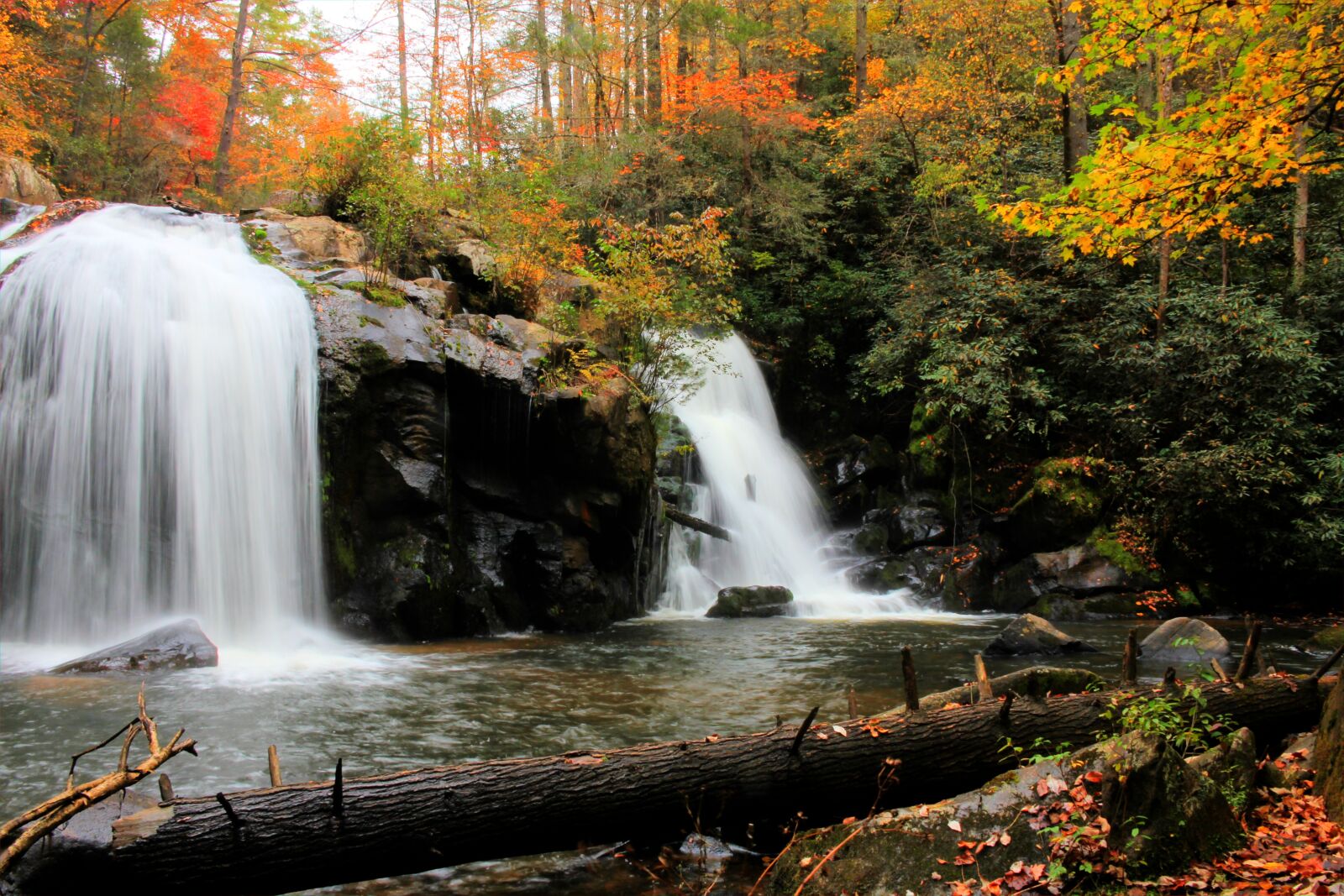 Canon EOS 60D sample photo. Waterfalls, mountain, river photography