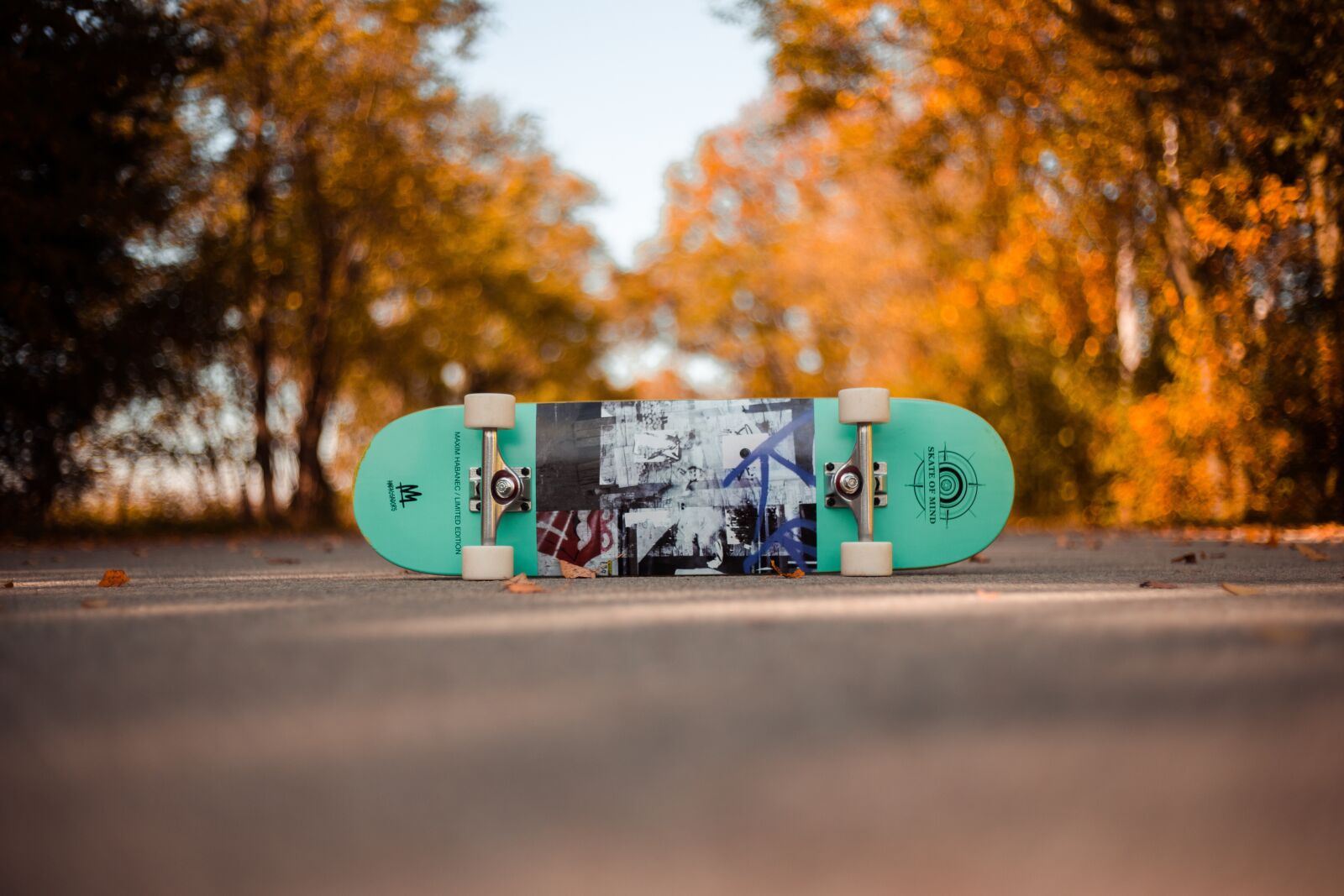 Canon EF 50mm F1.8 II sample photo. Skateboard, man, autumn photography