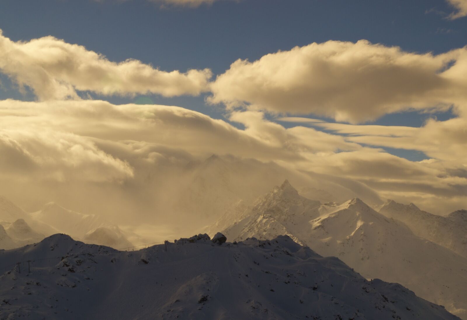 Olympus E-520 (EVOLT E-520) sample photo. Mountains, clouds, the top photography