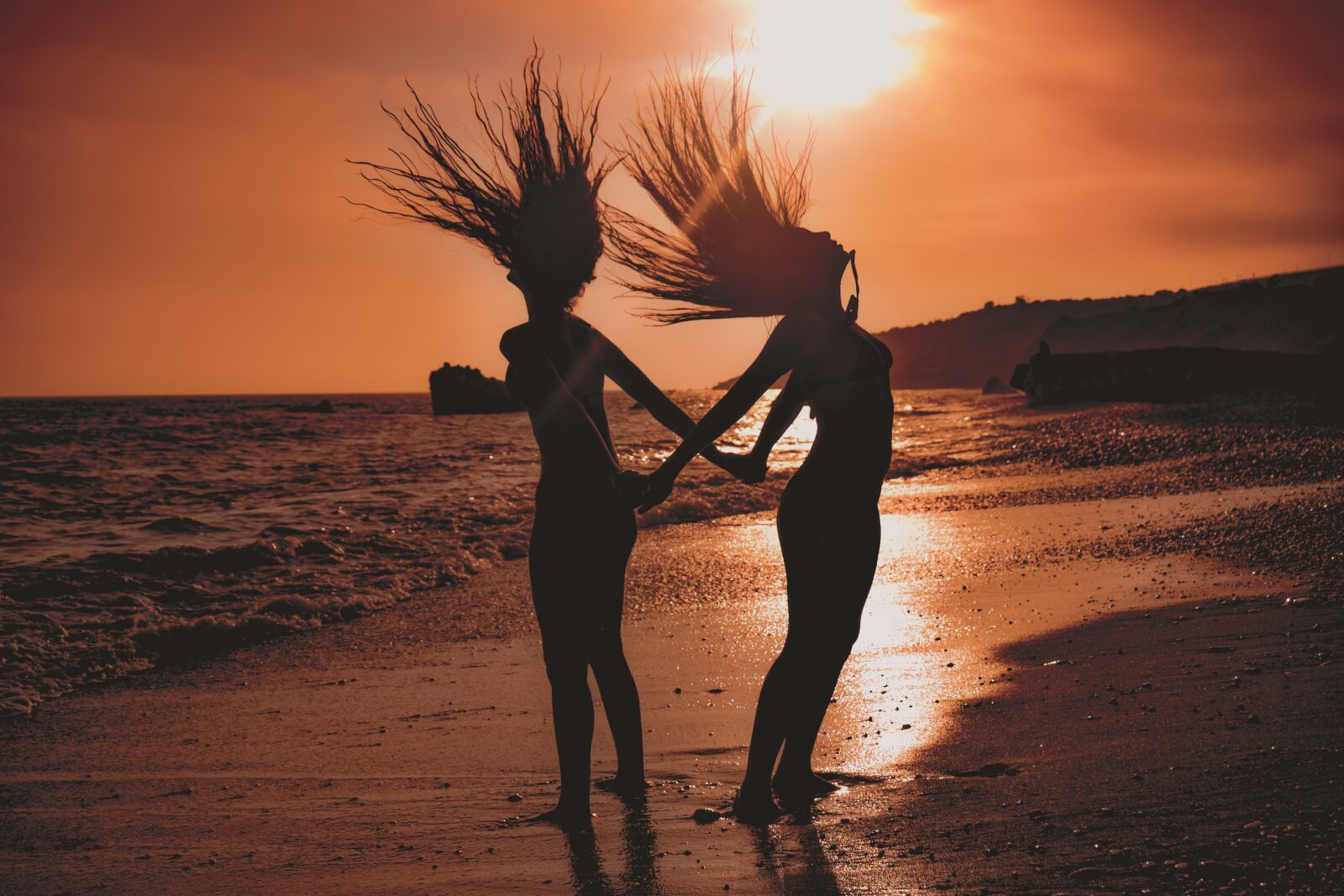 Nikon D3300 sample photo. Girls, teenager, silhouettes photography