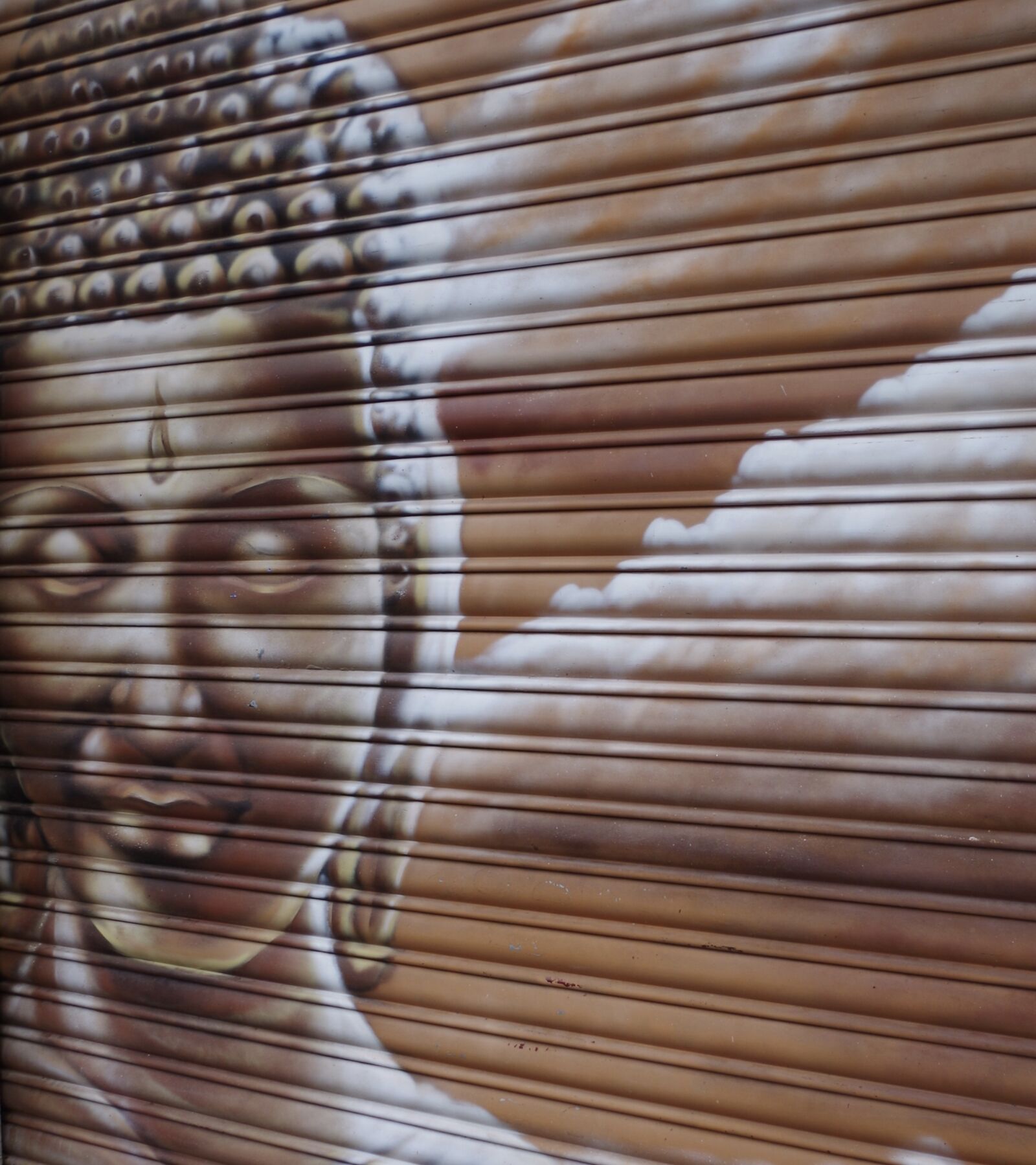 Pentax K-30 sample photo. Graffiti, buddha, buddhism photography
