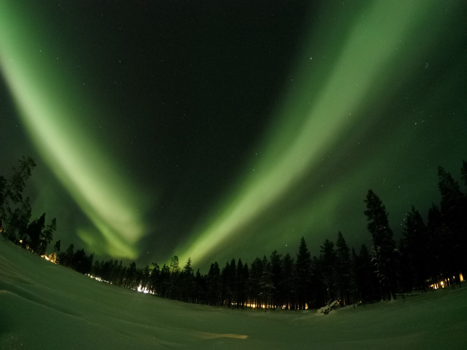 GoPro Hero5 Black sample photo. Northern lights, aurora borealis photography