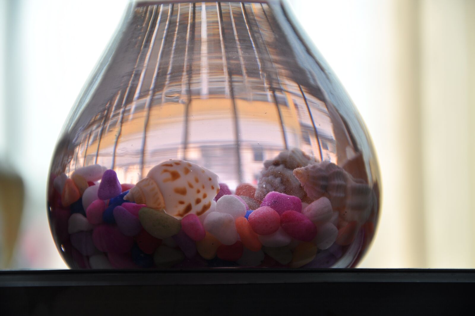 Nikon D90 sample photo. Bottle, shell, water photography