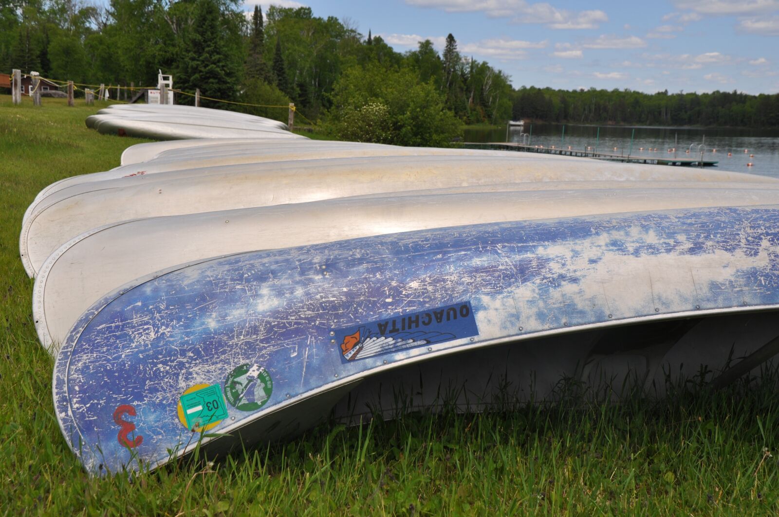 Nikon D5000 sample photo. Canoe, row, summer photography