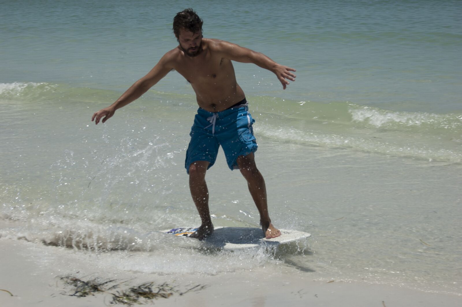 Nikon D50 sample photo. Skim board, surfing, surf photography