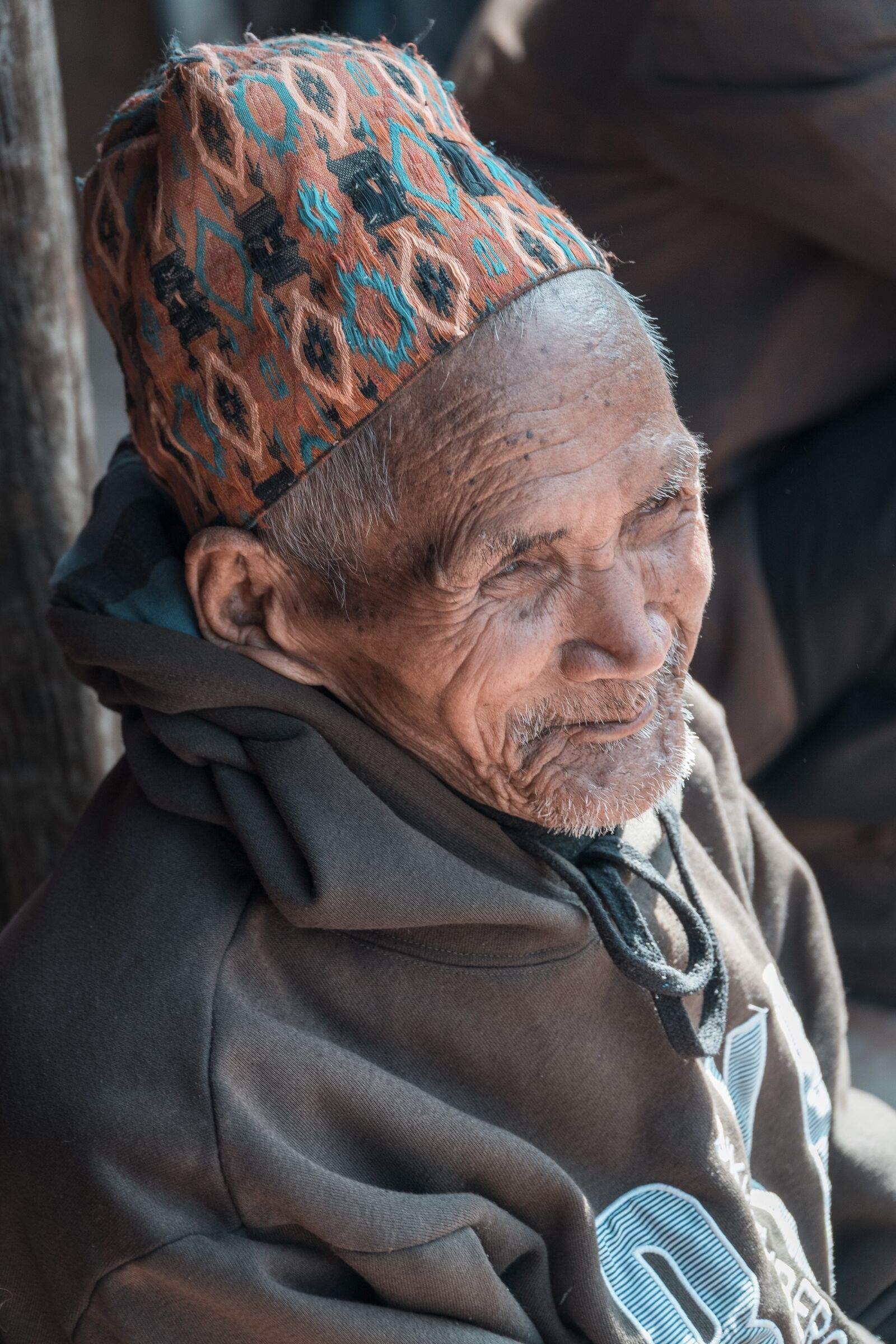 Sony a6300 sample photo. Nepal, old man, simple photography