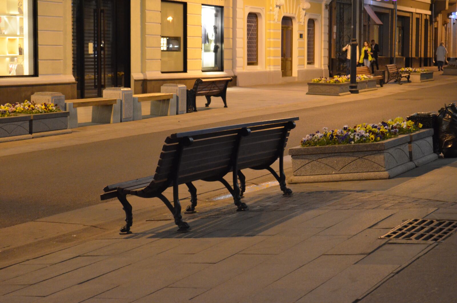 Nikon D5100 sample photo. Moscow, city, bench photography