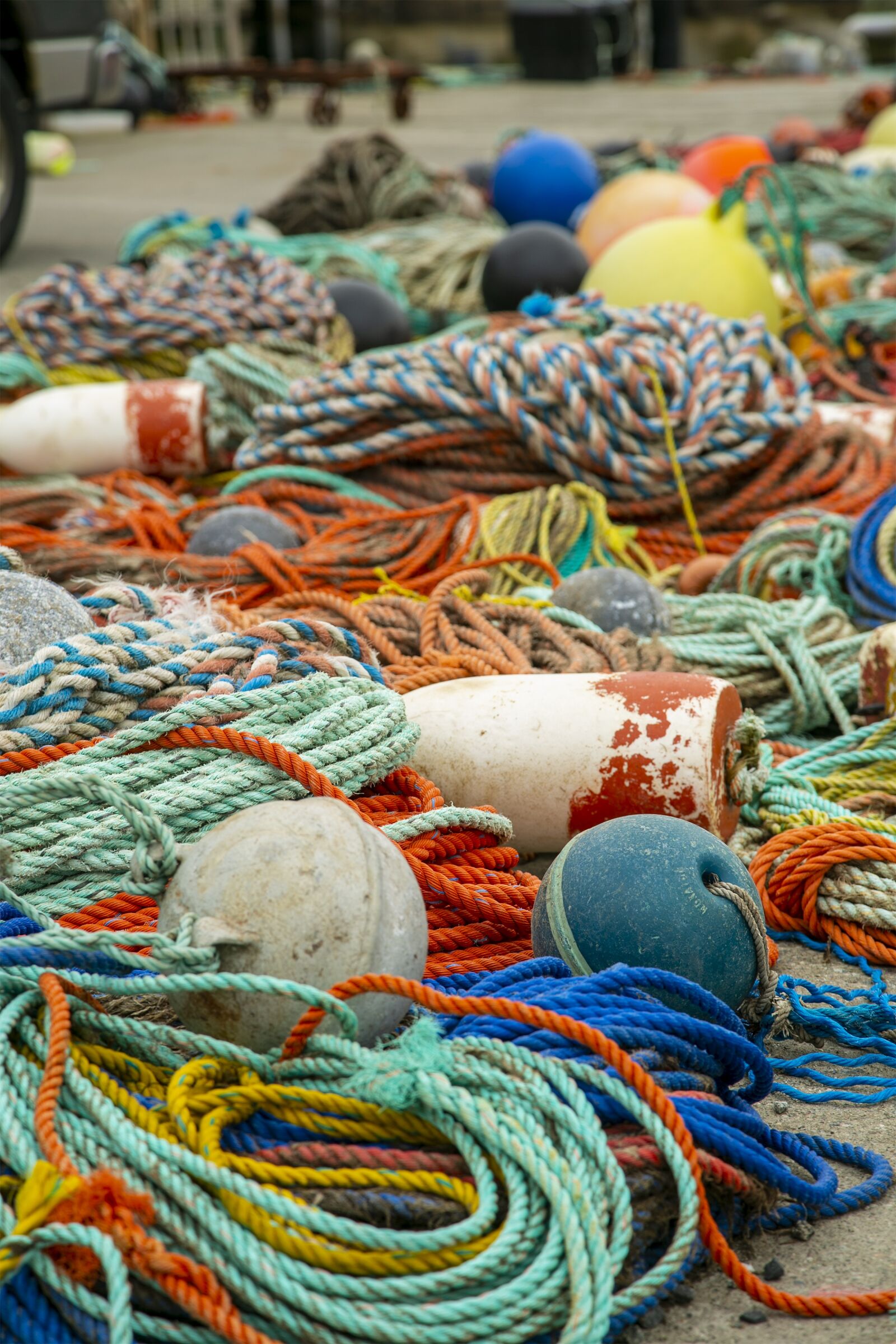 Canon EF 24-105mm F4L IS USM sample photo. Fishing, rope, nets photography