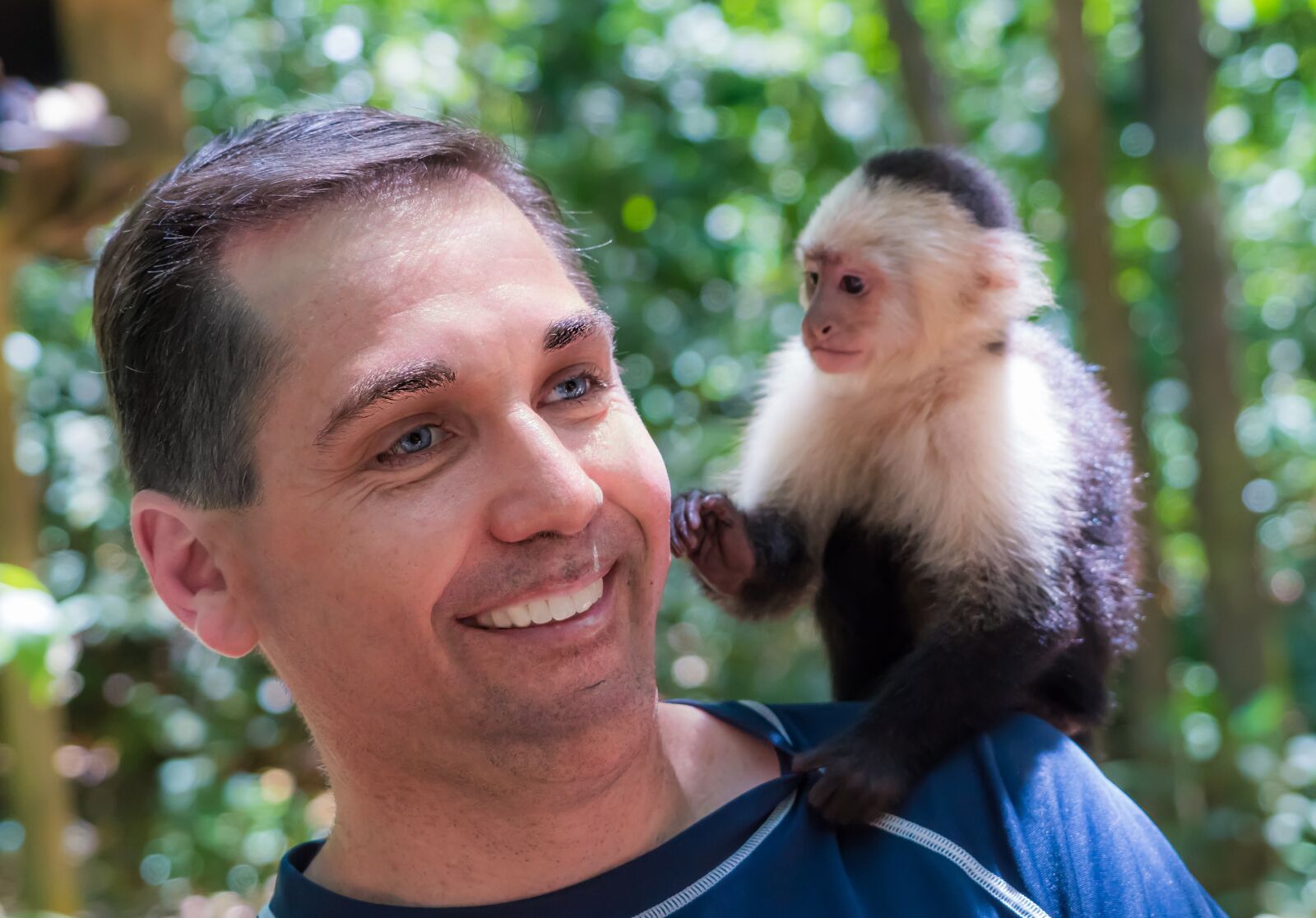Sony a7R II sample photo. Portrait, white-faced capuchin, money photography