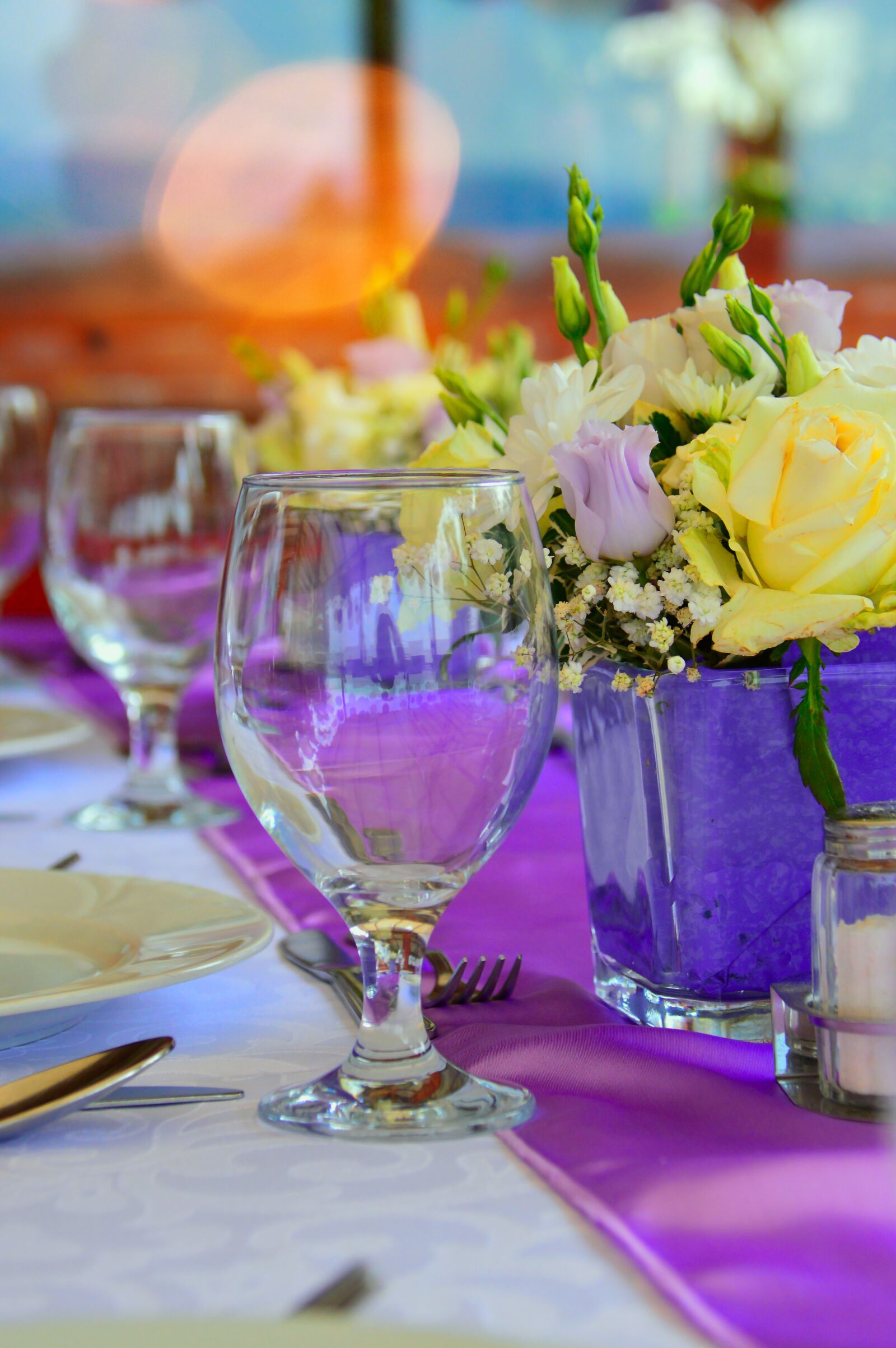 Nikon D3200 sample photo. Wedding table, wedding place photography