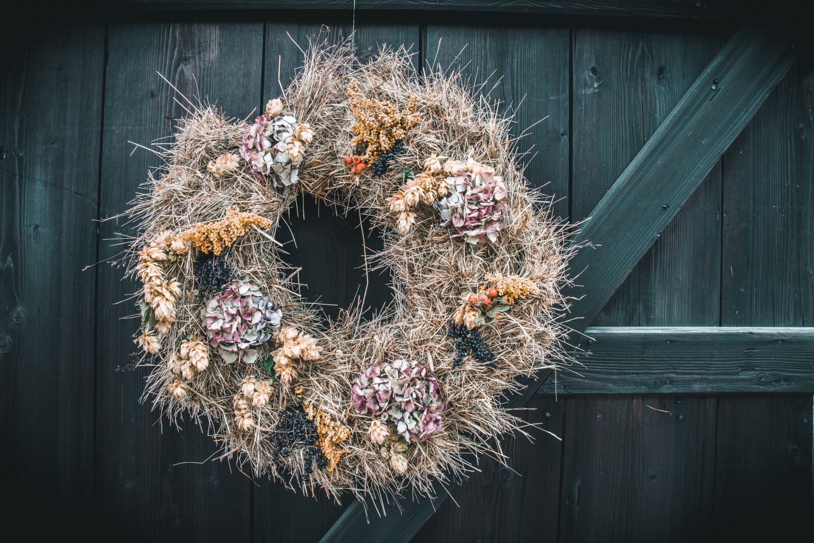 Nikon D7200 sample photo. Wreath, thanksgiving, autumn photography