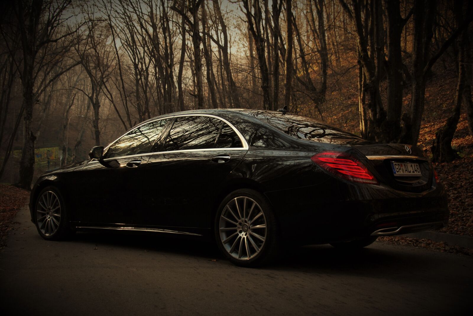 Nikon D200 sample photo. Auto, autumn, benz photography