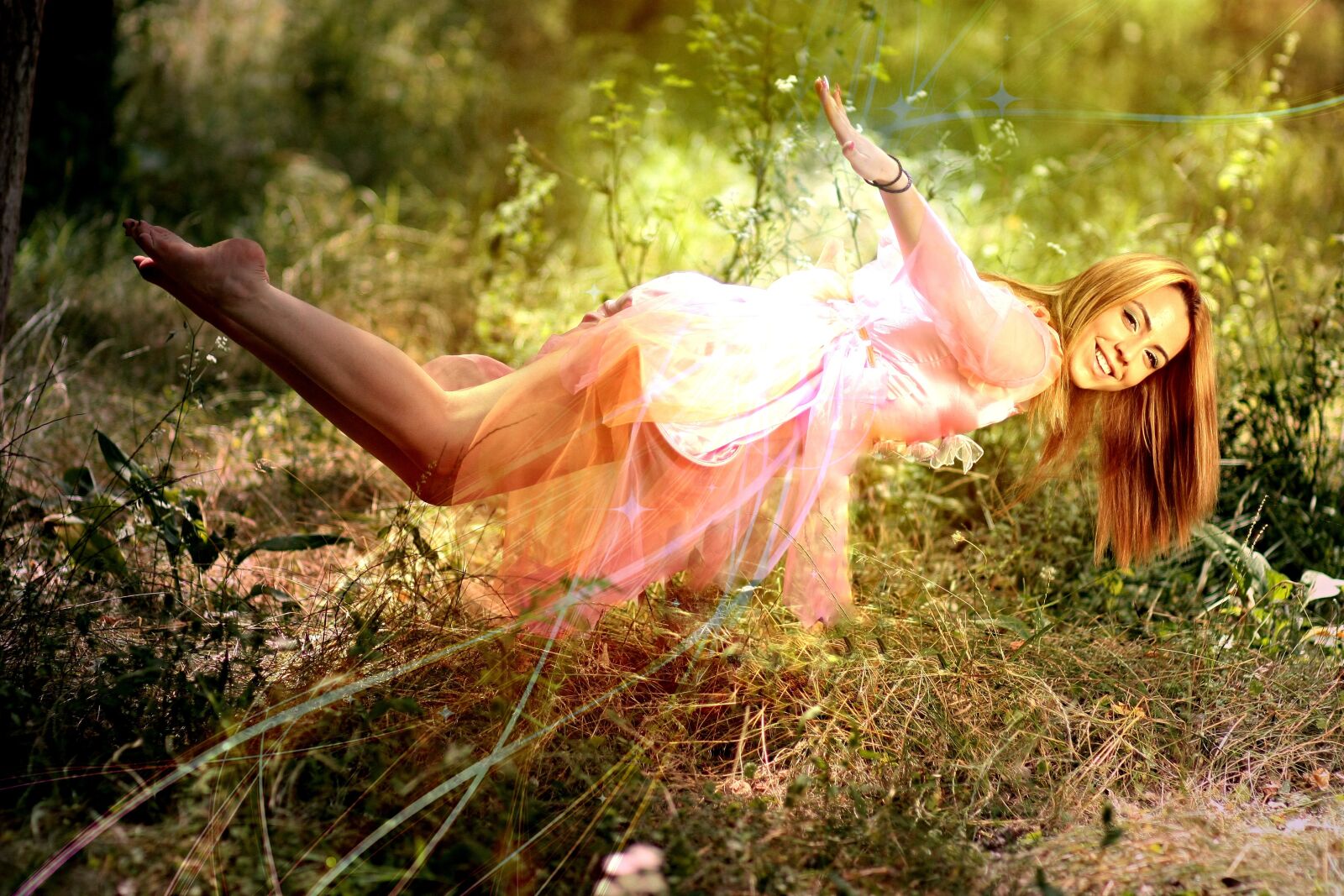 Canon EOS 450D (EOS Rebel XSi / EOS Kiss X2) sample photo. Girl, levitation, magic photography