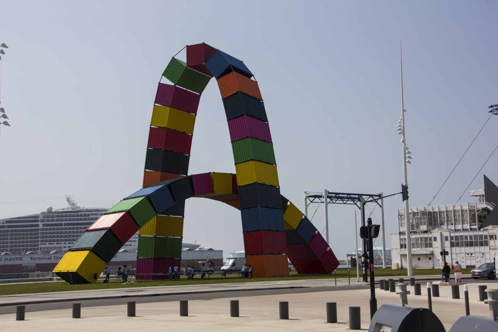 Canon EOS 60D sample photo. Le havre, landmark, container photography
