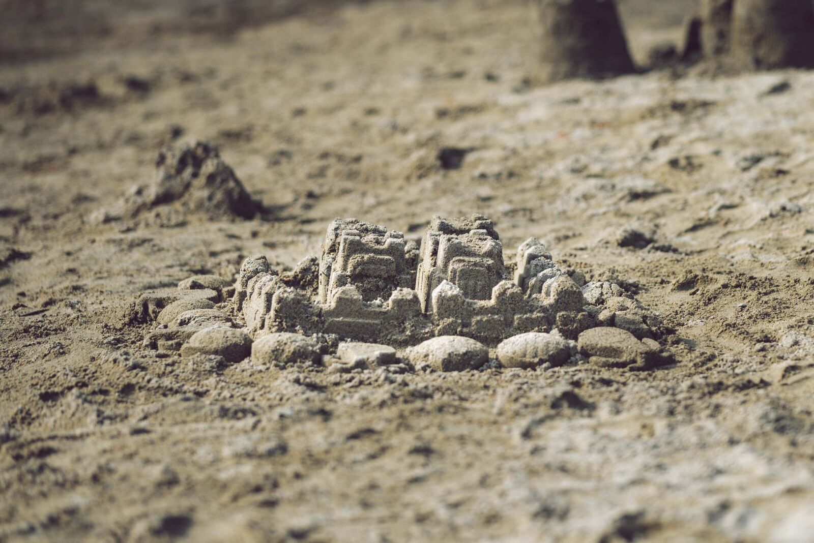 Nikon D750 sample photo. Sandcastle, sand, beach photography
