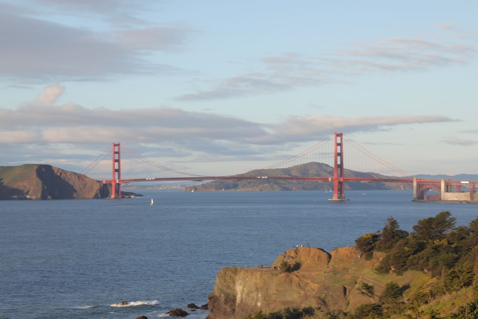 Canon EOS 5D Mark IV sample photo. Golden gate, ocean, sun photography