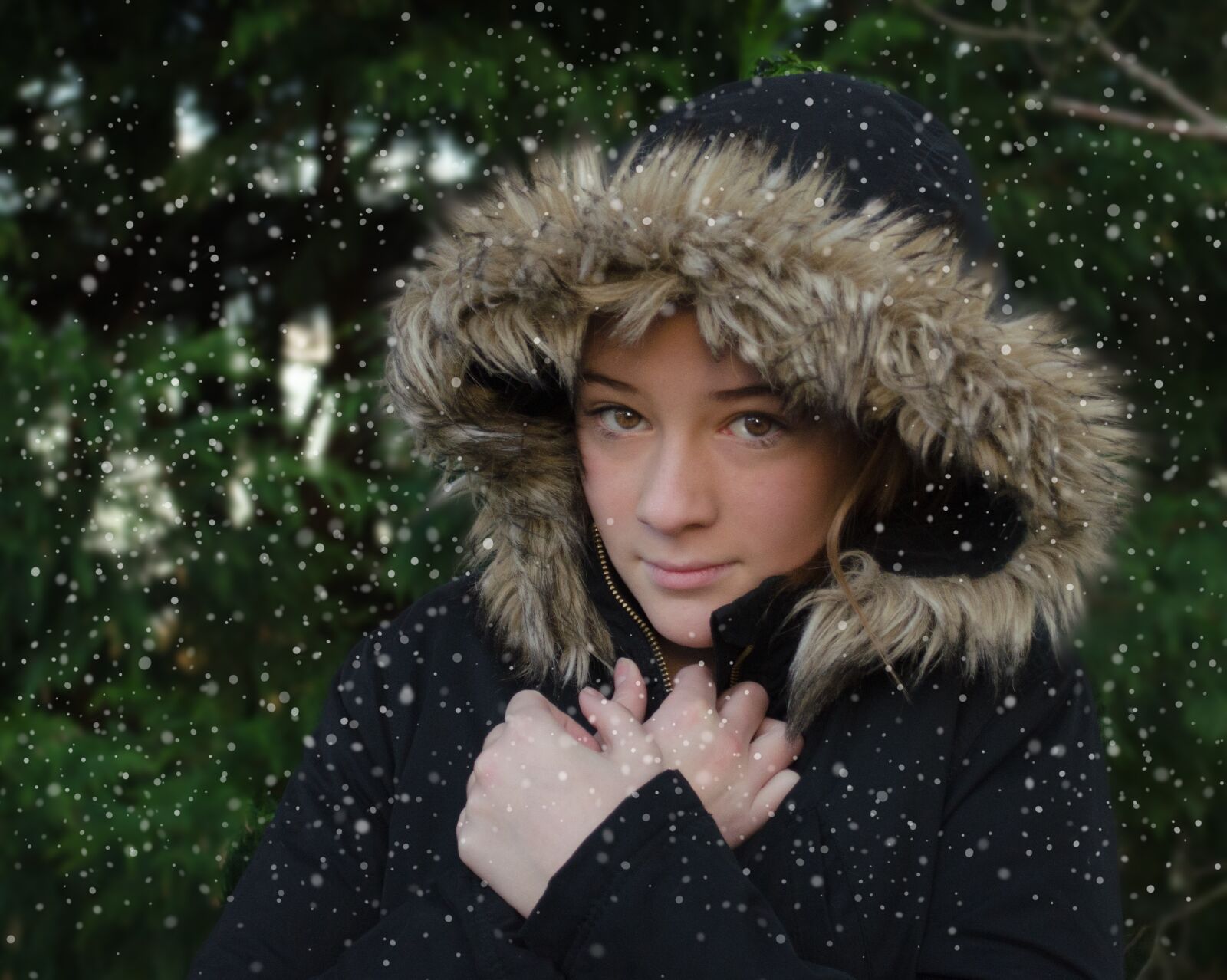 Nikon D5100 sample photo. Child, girl, winter photography