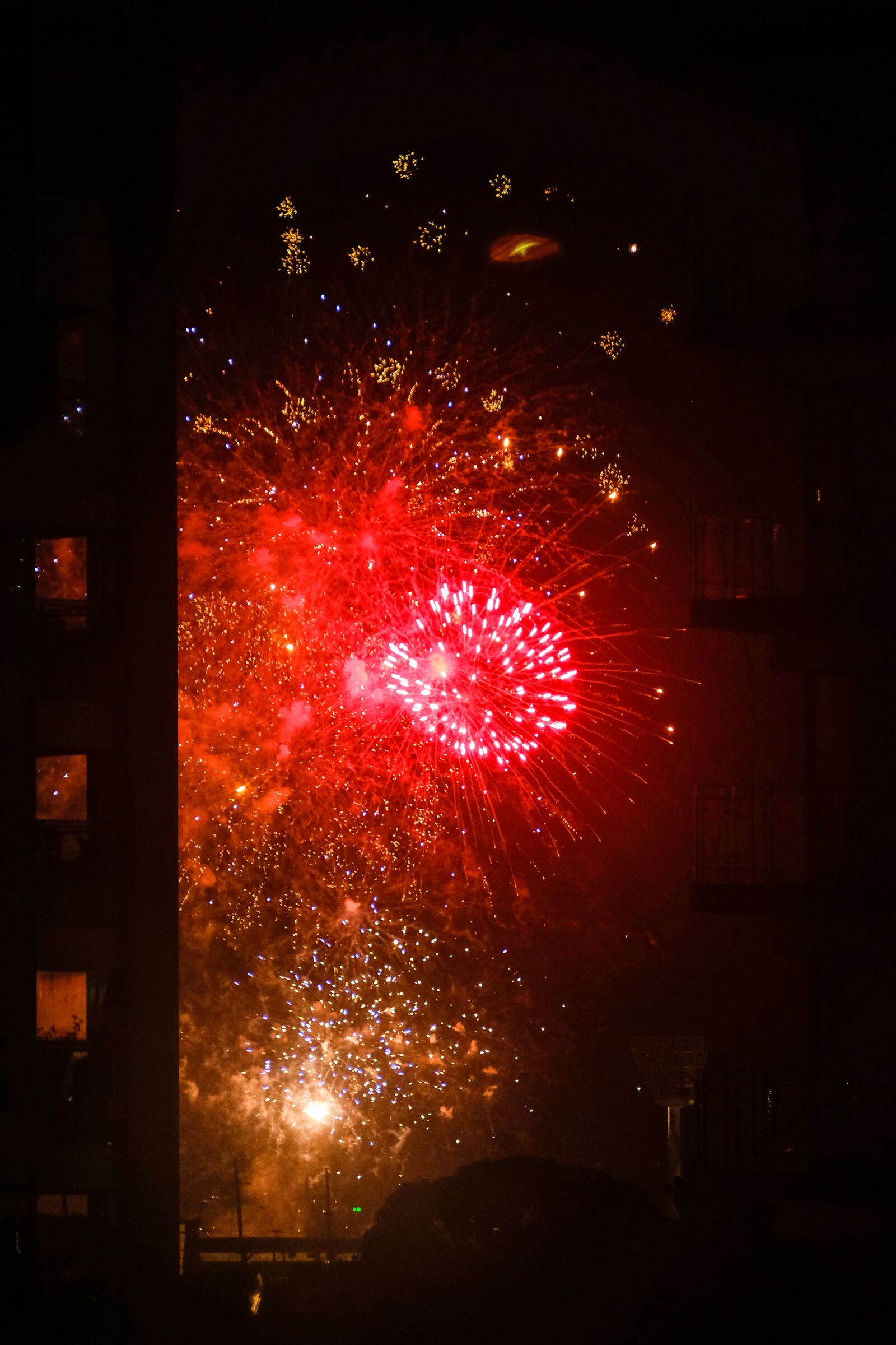 Fujifilm X-T20 sample photo. Fireworks, new years eve photography