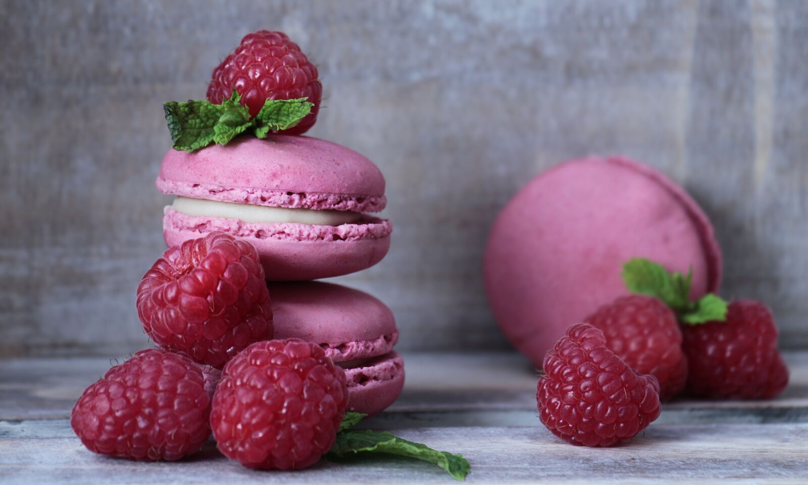 Canon EOS 100D (EOS Rebel SL1 / EOS Kiss X7) sample photo. Macarons, raspberries, pastries photography