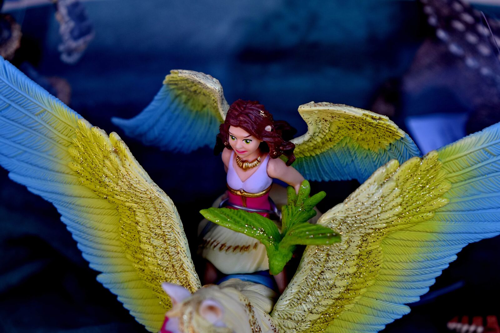 Nikon D5500 sample photo. Angel, colorful, horse, plastic photography