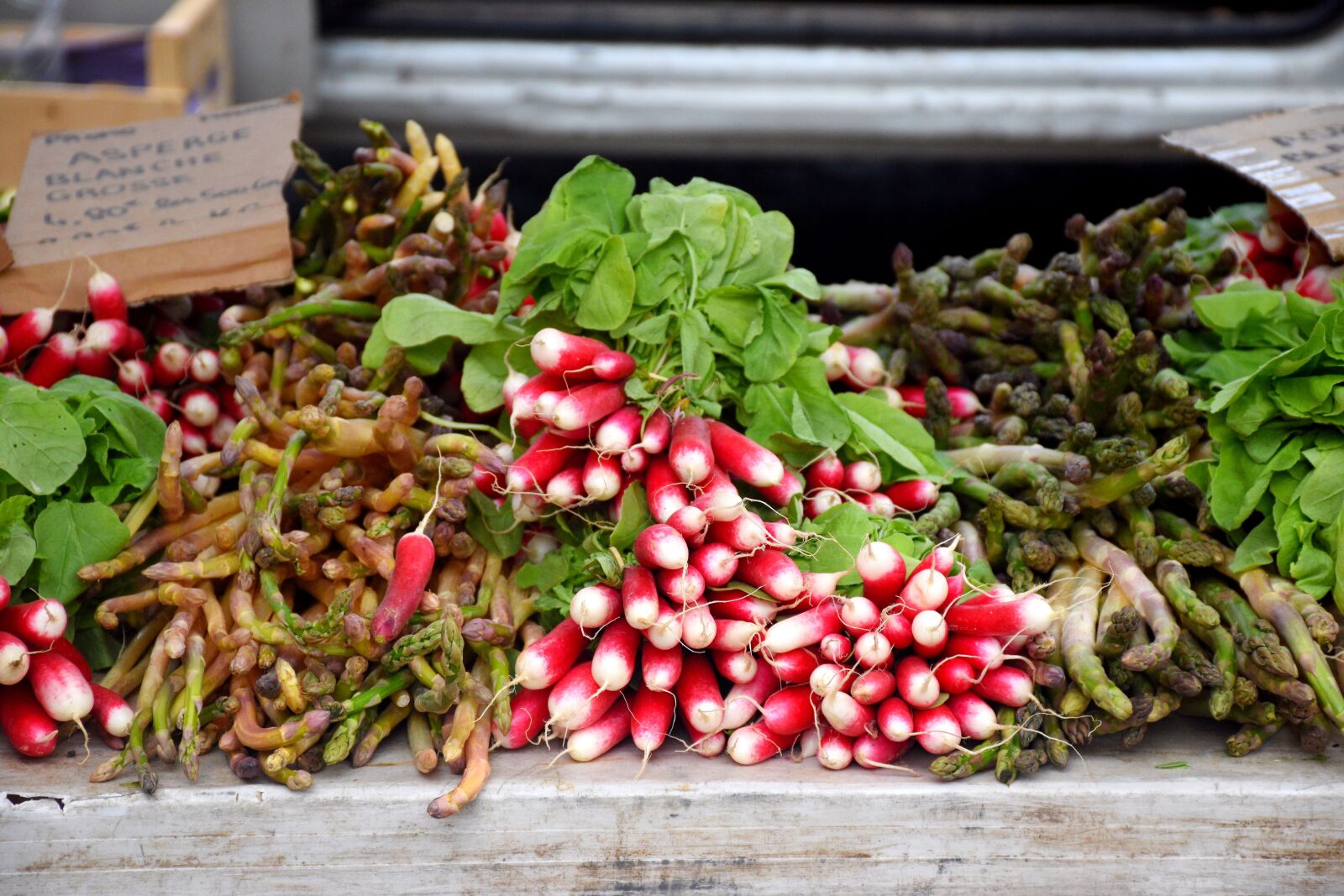 Nikon D5600 sample photo. Vegetables, radishes, market day photography
