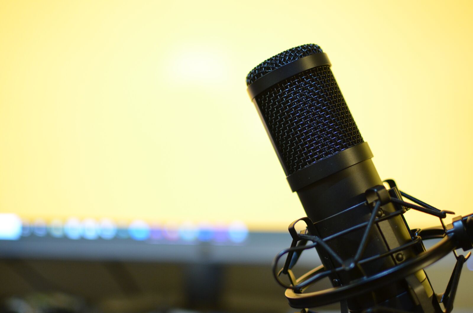 Nikon D5100 sample photo. Podcast, microphone, recording photography