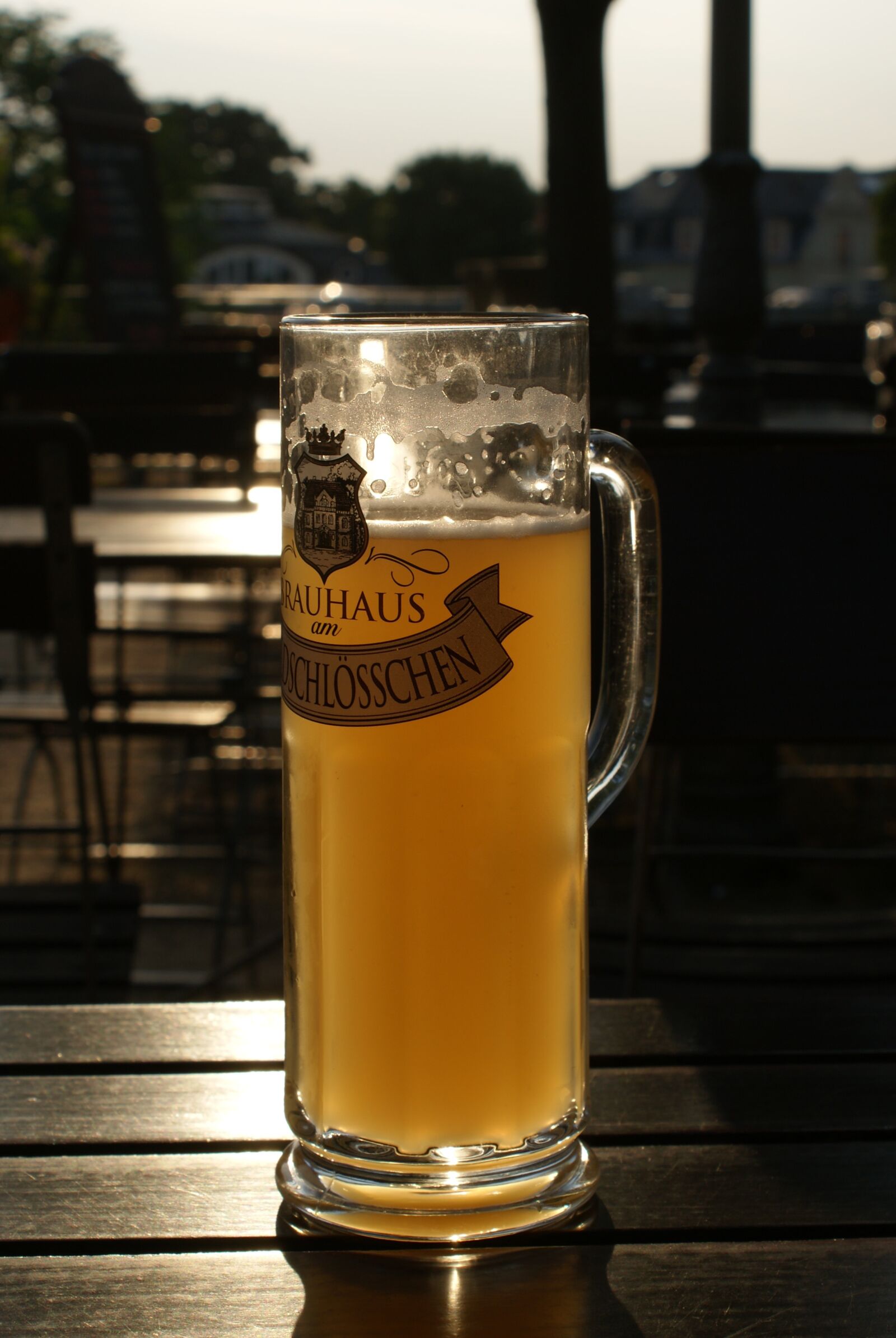 Sony Alpha DSLR-A300 sample photo. Beer, beer garden, glass photography