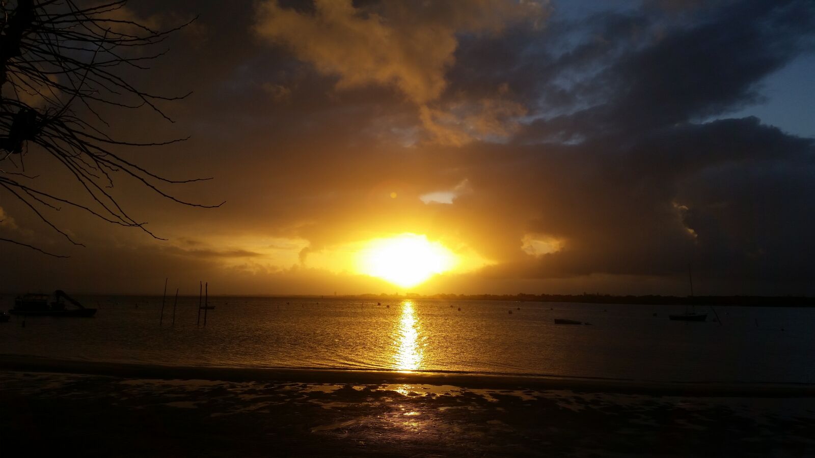 Samsung Galaxy S5 sample photo. Sunset, basin of arcachon photography