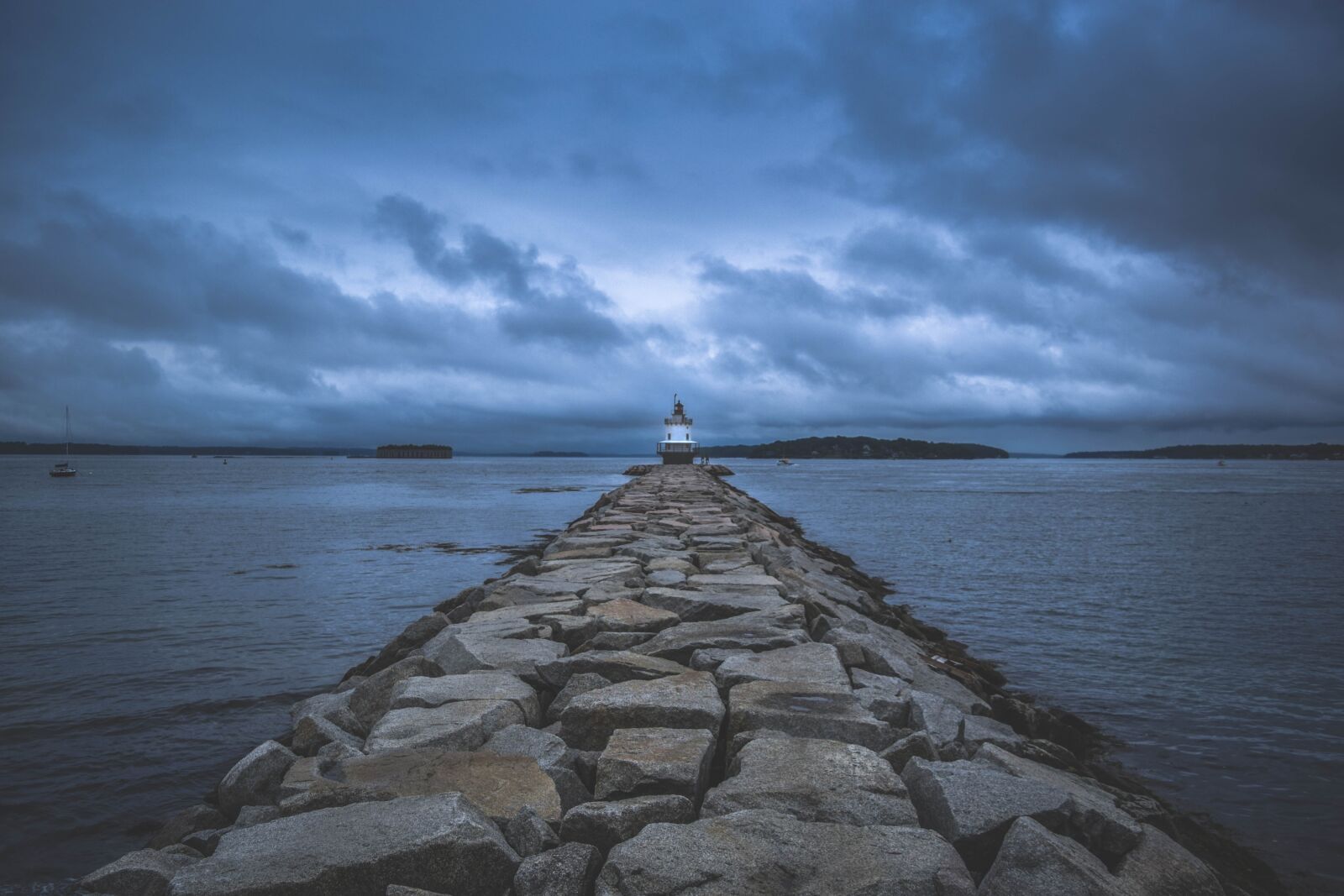 Nikon D3300 sample photo. Lighthouse, pier, maine photography