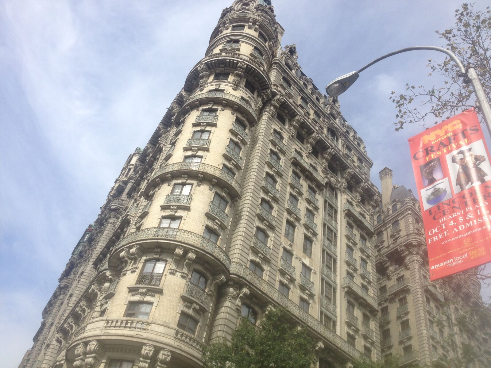 iPhone 4S back camera 4.28mm f/2.4 sample photo. Ansonia, building, nyc photography