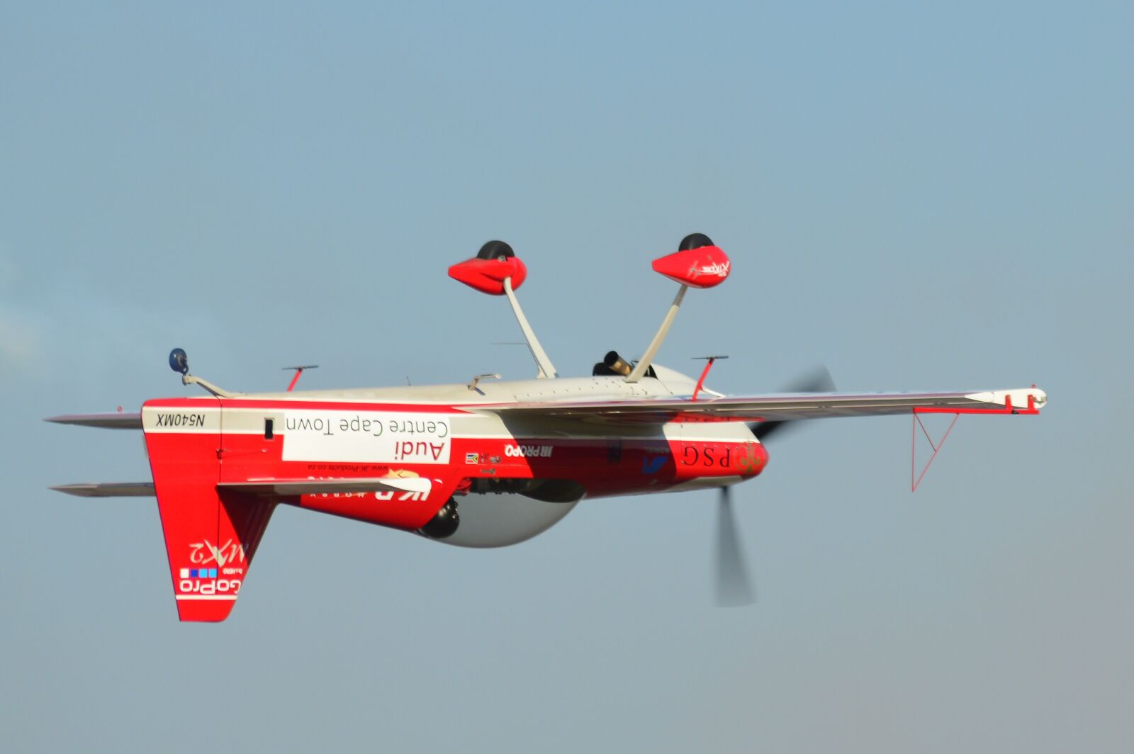 Nikon D3200 sample photo. Aerobatics, airplane, upside down photography