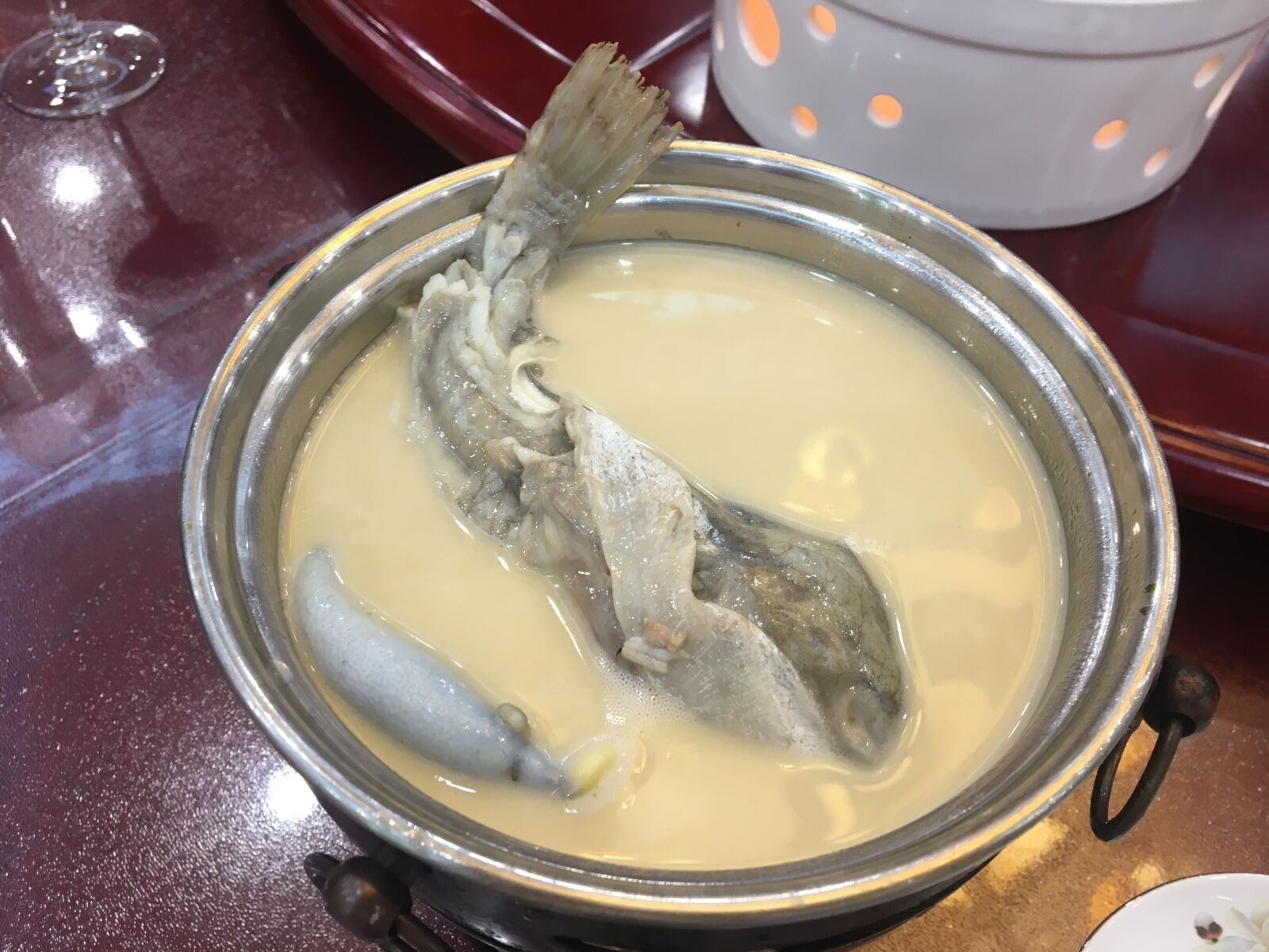 Apple iPhone 6s sample photo. Fish, soup, china photography