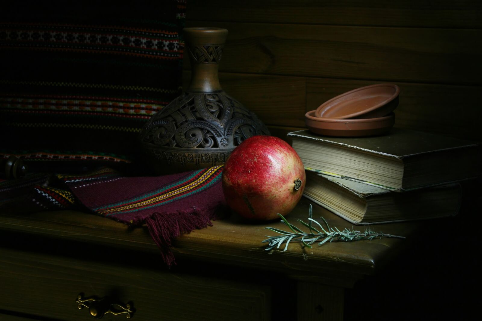 Canon EOS 30D sample photo. Still life with pomegranate photography